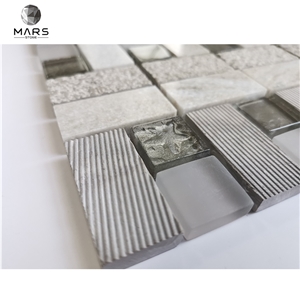 Natural Blends Marble Stone And Glass Mosaic Tile