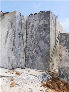 Natural Fossil Grey Marble Big Polished Slab Panels