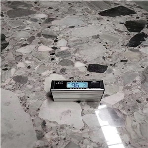 Natural Fossil Grey Marble Big Polished Slab Panels