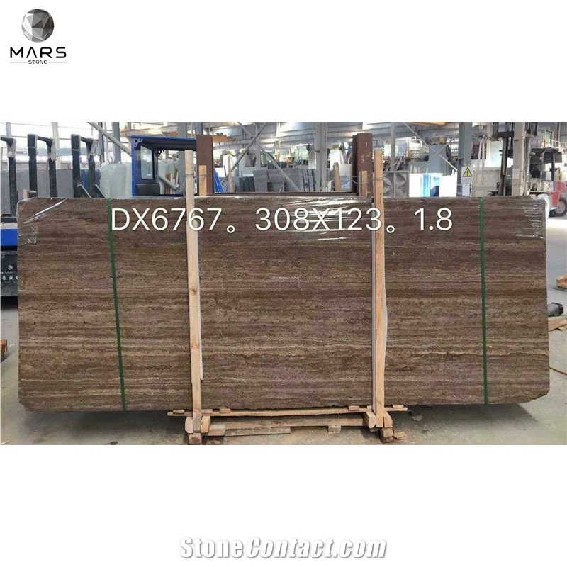 Natural Stone Coffee Travertine Brown Natural Slabs Tiles