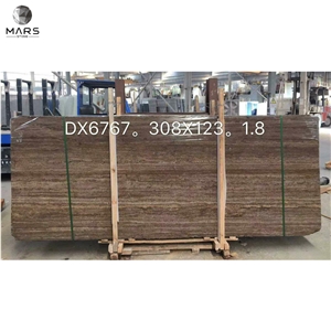 Natural Stone Coffee Travertine Brown Natural Slabs Tiles
