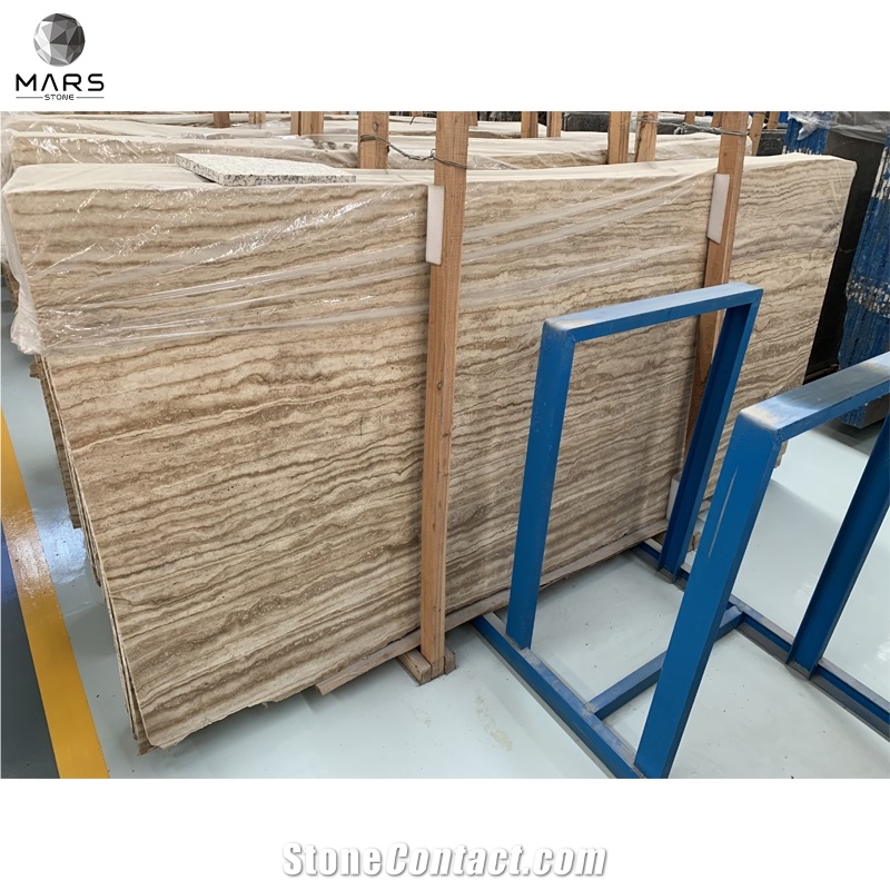 Natural Stone Coffee Travertine Brown Natural Slabs Tiles