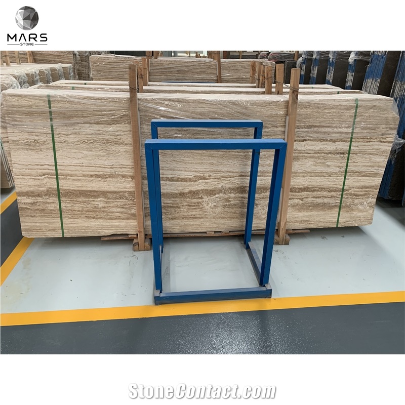 Natural Stone Coffee Travertine Brown Natural Slabs Tiles