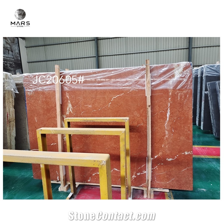Natural Stone Rojo Alicante Marble Slab And Marble Tiles