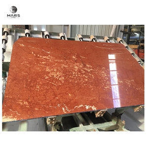 Natural Stone Rojo Alicante Marble Slab And Marble Tiles