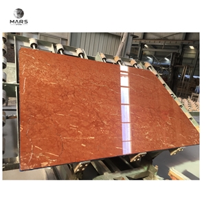 Natural Stone Rojo Alicante Marble Slab And Marble Tiles