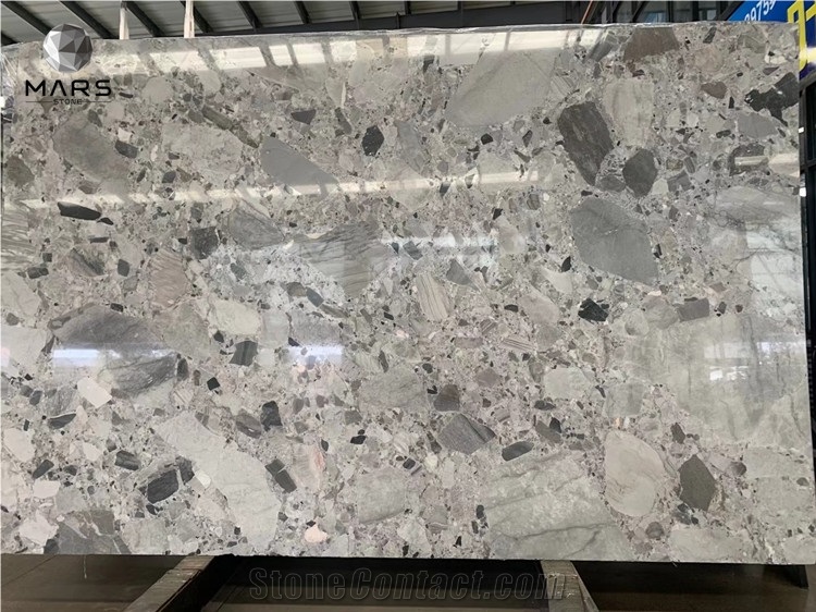 New Arrival China Cheap Special Natural Pewter Fossil Slabs