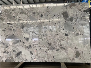 New Arrival China Cheap Special Natural Pewter Fossil Slabs