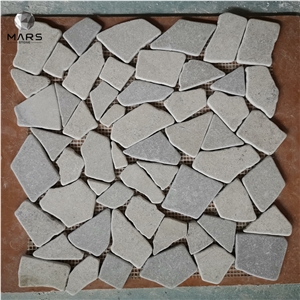 New Arrived Tombled Irregular Natural Stone Mosaic Tiles