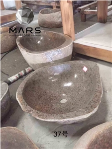 New Style Simple Design Black Granite Bathroom Sink