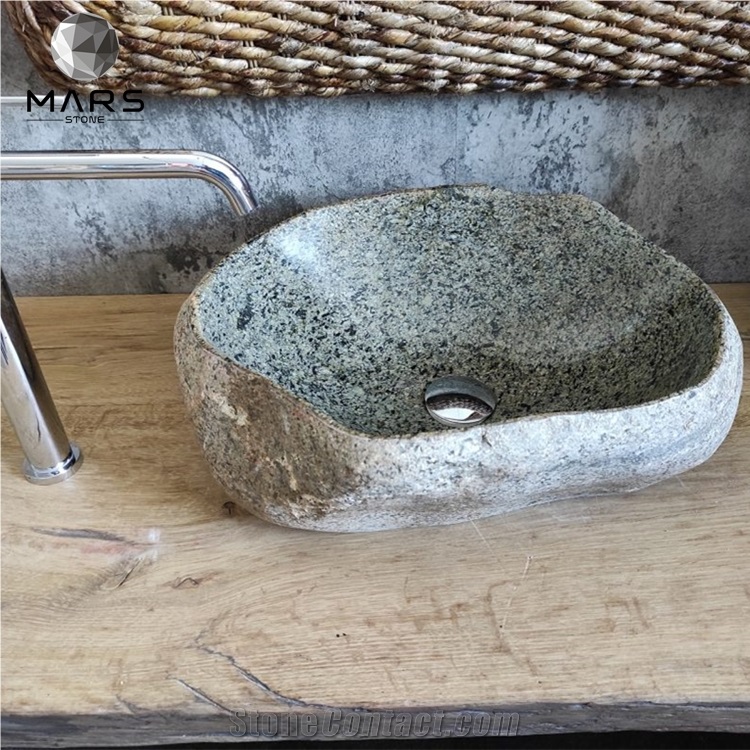 New Style Simple Design Black Granite Bathroom Sink