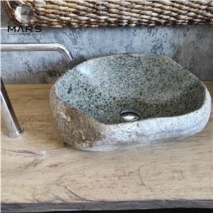 New Style Simple Design Black Granite Bathroom Sink