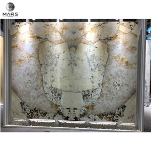 Pandora Quartzite Luxury Stone Marble LED Light Backlit Slabs Tiles