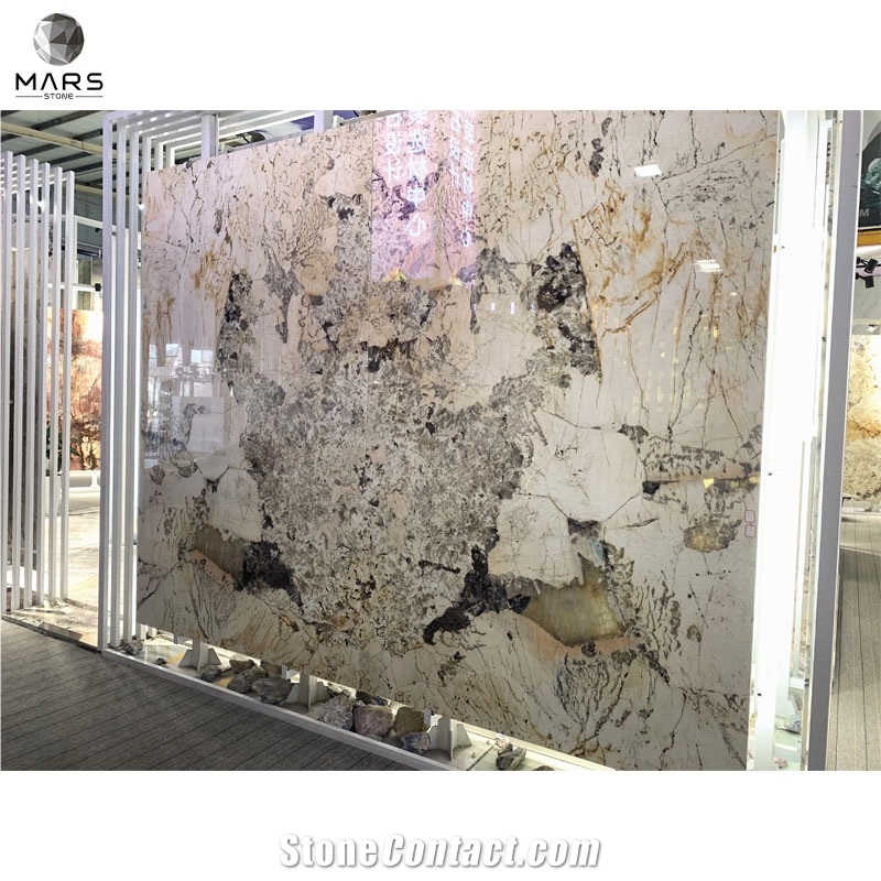 Pandora Quartzite Luxury Stone Marble LED Light Backlit Slabs Tiles