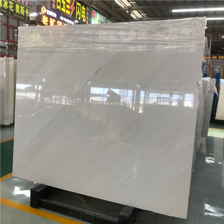 Polaris White Greece Marble Slabs