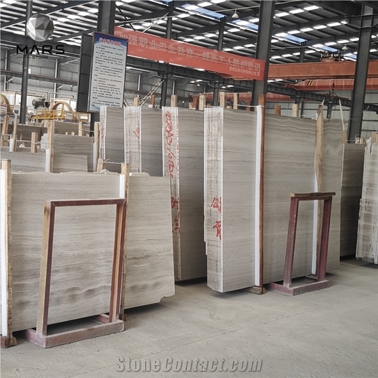 Popular Natural Marble Guizhou Wood Grain Wenge Stone