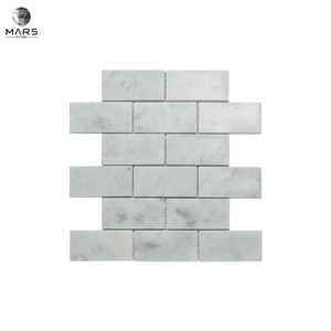 Rectangle Carrara White Brick Mosaic Marble Mosaics Tiles