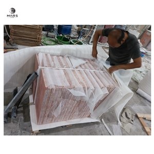 Red Travertine Cut To Size Rosa Rosso Travertine Tile 