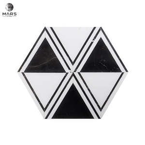 Special Style Triangle Polished Marble Novelty Mosaic Tiles