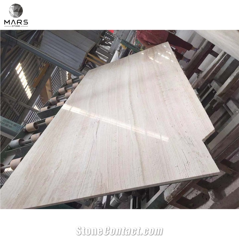 Super White Travertine,Ivory Travertine,Polished Filled Slab