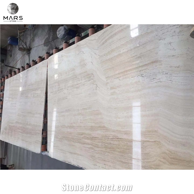 Super White Travertine,Ivory Travertine,Polished Filled Slab
