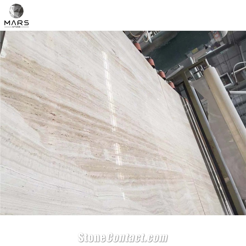 Super White Travertine,Ivory Travertine,Polished Filled Slab