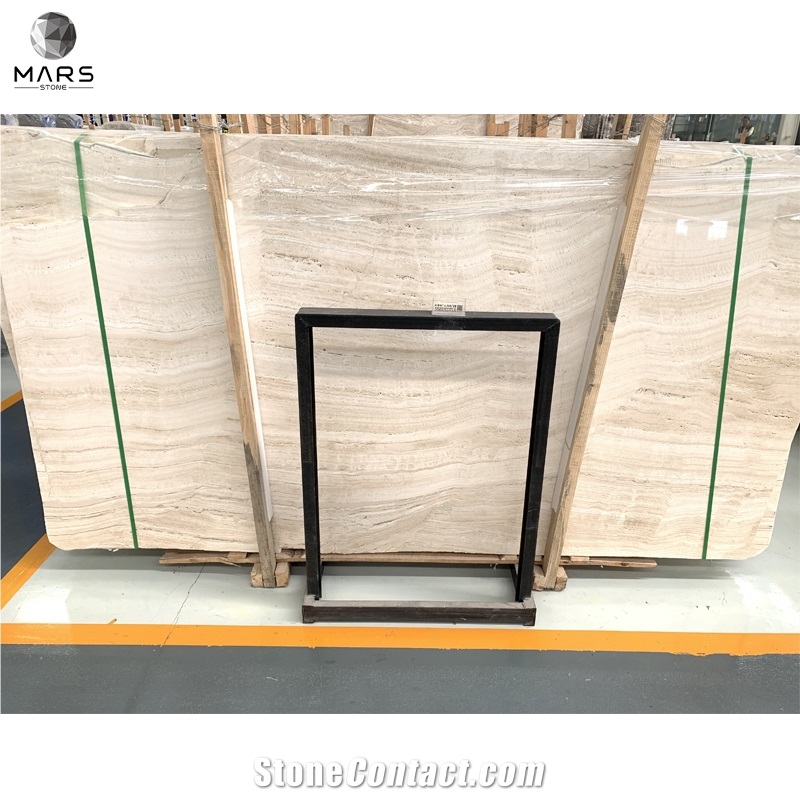 Super White Travertine,Ivory Travertine,Polished Filled Slab