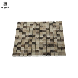 Tan Squares Natural Wooden Brick Stone Mosaics Tiles