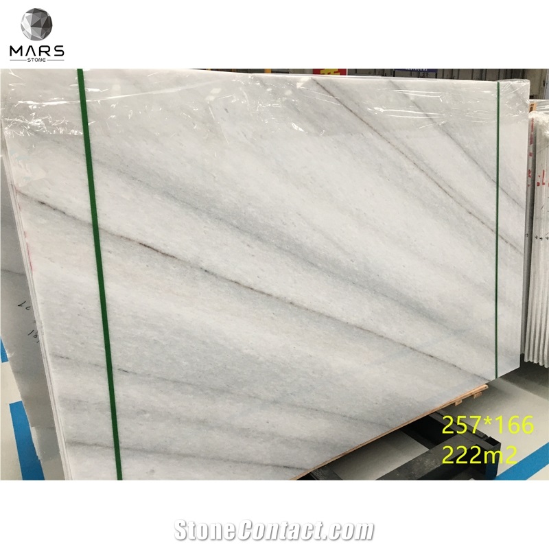 Veria White Marble Slab With Black Lines For Wall