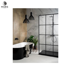 White Carrara Marble Rectangle Polished Brick Mosaic Tiles