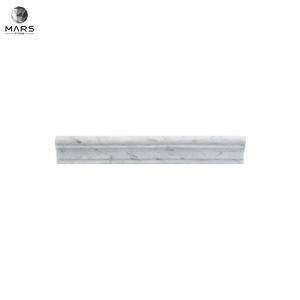 White Carrara Marble Rectangle Polished Brick Mosaic Tiles