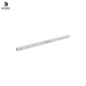 White Carrara Marble Rectangle Polished Brick Mosaic Tiles