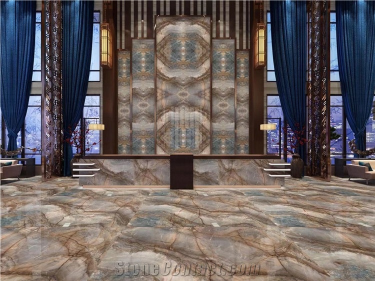Yellow And Blue Yinxun Palissandro Marble