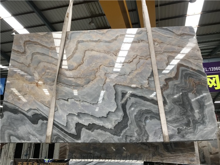 Yellow And Blue Yinxun Palissandro Marble