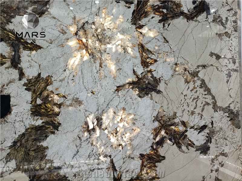 Yellow Backlit Quartzite Slabs