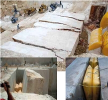 Eurovinil Air Cushions For Overturning Stone Blocks- Quarry Air Pushing Bags