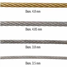 Calibrated Wire Ropes For Marble And Granite Cutting
