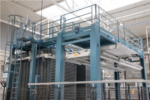 ROBOBOX Storage For Large Ceramic Slabs Inside The Plants