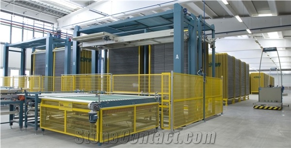 ROBOBOX Storage For Large Ceramic Slabs Inside The Plants