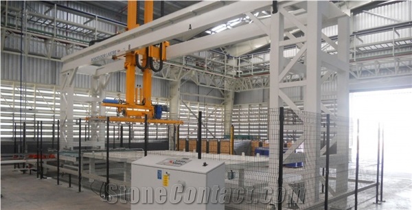 ROBOFLOOR LASTRE Storage For Large Ceramic Slabs Inside The Plants