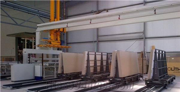 ROBOFLOOR LASTRE Storage For Large Ceramic Slabs Inside The Plants