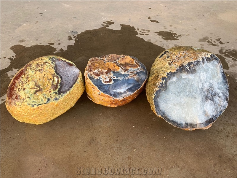 Crystalized Agate Rocks, Precious Stone Boulders