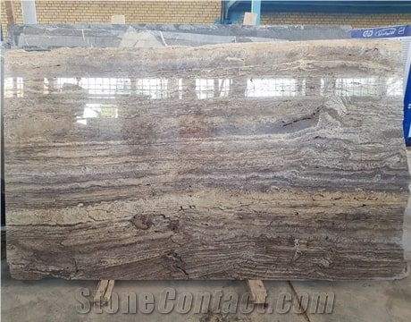 Silver Travertine Slabs