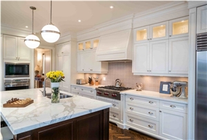 Calacatta Oro Extra Vagli Marble Kitchen Bench Top