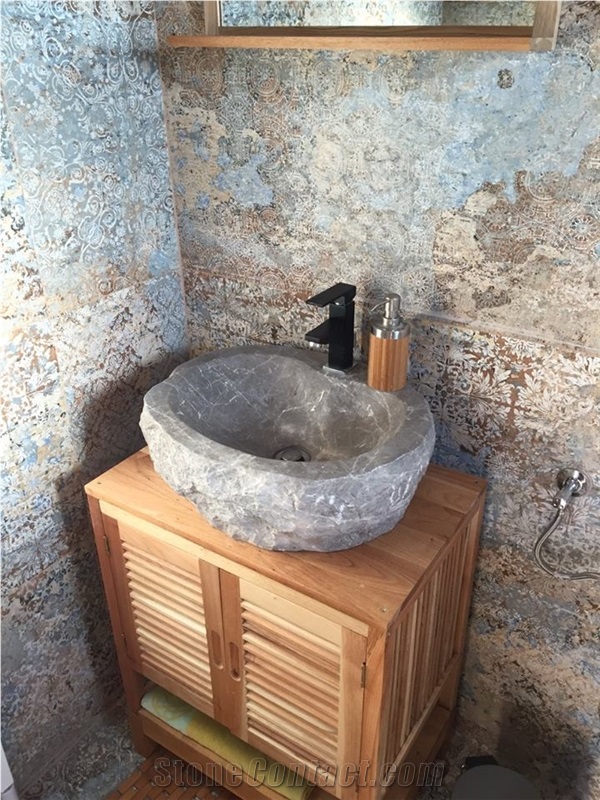 Grey Marble Wash Basins