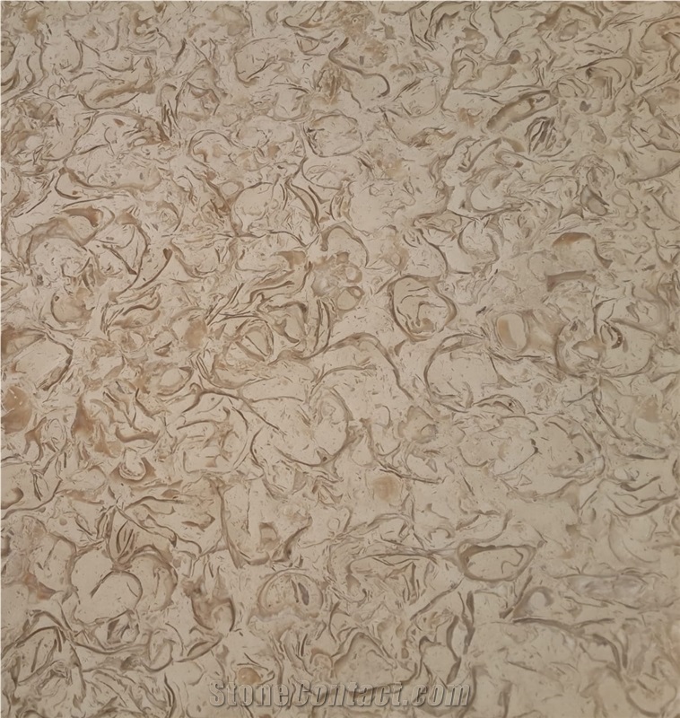 ATLAS BEIGE STONE Shells Reef Beige Limestone Slabs, Tiles