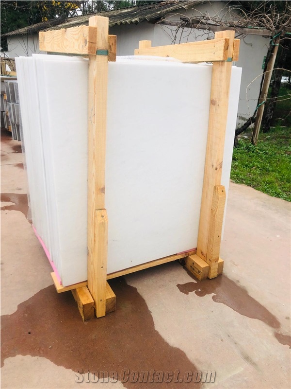 Kemalpasa White Marble Slabs, Tiles