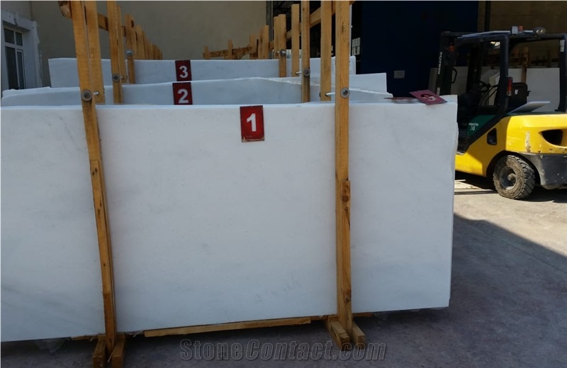 Kemalpasa White Marble Slabs, Tiles