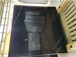 Alexander Black Marble Slabs