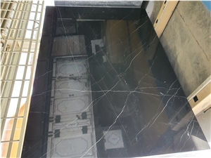 Alexander Black Marble Slabs